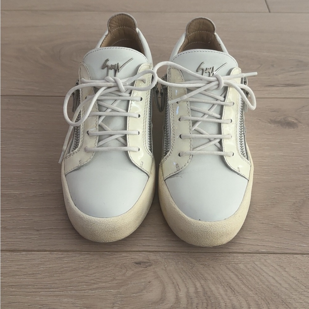 Giuseppe Zanotti White Cream Sneakers